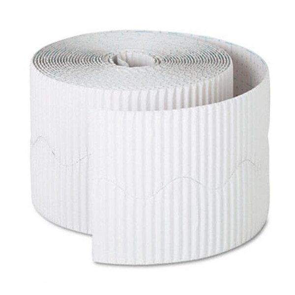 Pacon Corporation Pacon 37016 Bordette Decorative Border 2-1/4 x 50ft Roll White 37016 - main